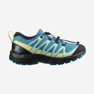 Kids' Salomon XA PRO V8 Trail Running Shoes Blue | UAE2031LIS