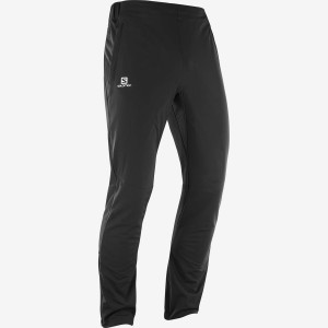 Men's Salomon AGILE WARM Ski Pants Black | UAE3146BEX