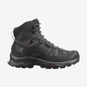 Men's Salomon QUEST 4 GORE-TEX Hiking Shoes Grey / Black | UAE3562BEX