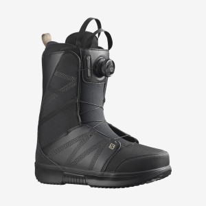 Men's Salomon TITAN BOA Ski Boots Black / Black | UAE2882ZUT