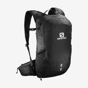 Men's Salomon TRAILBLAZER 20 Backpacks Black | UAE3076UZG