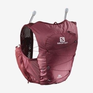 Women's Salomon ACTIVE SKIN 8 Running Packs Red | UAE2277NWY