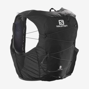 Women's Salomon ACTIVE SKIN 8 Running Packs Black | UAE2275VRW