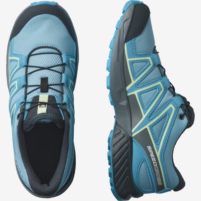 Kids' Salomon SPEEDCROSS Trail Running Shoes Blue | UAE2024SGL