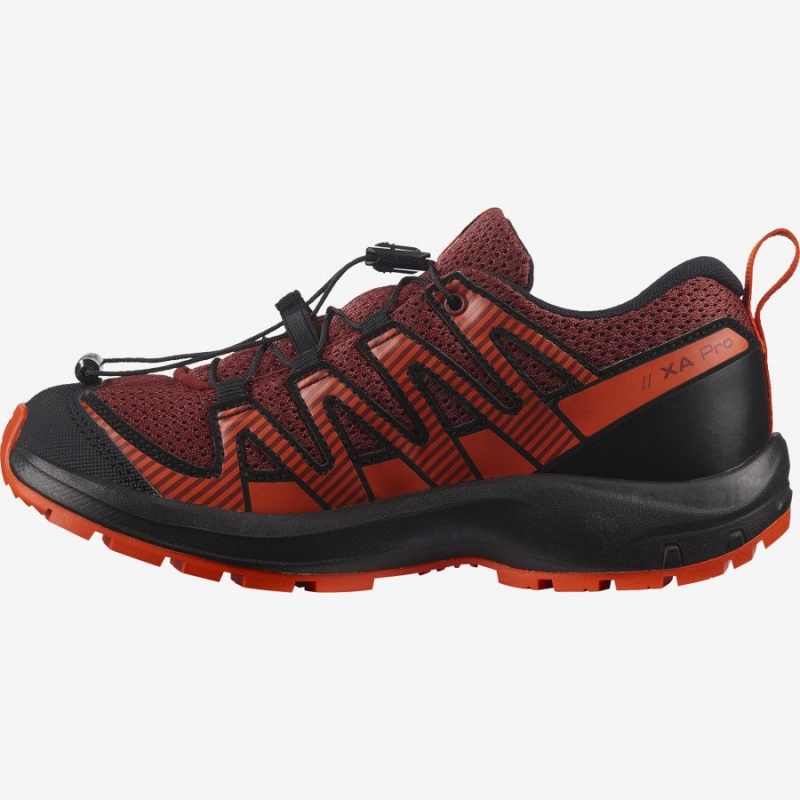 Kids' Salomon XA PRO V8 Trail Running Shoes Orange | UAE2032ZUT