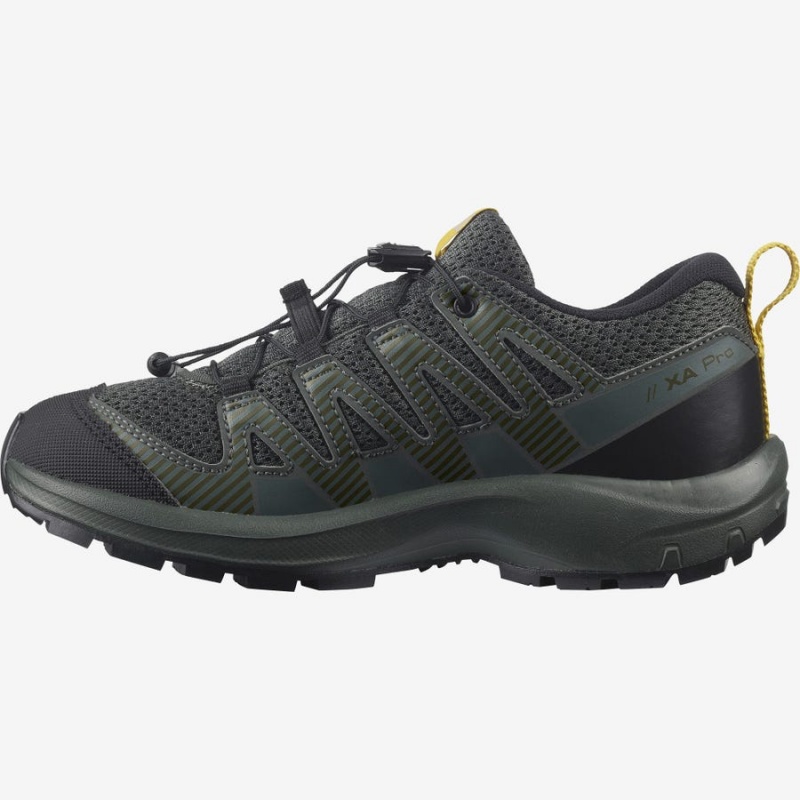 Kids' Salomon XA PRO V8 Trail Running Shoes Olive | UAE2030KOR