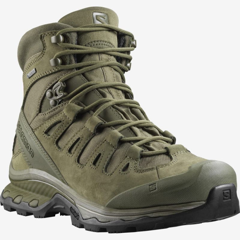 Men's Salomon QUEST 4D GORE-TEX FORCES 2 EN Boots Olive | UAE3368DFM