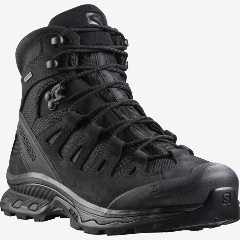 Men's Salomon QUEST 4D GORE-TEX FORCES 2 EN Boots Black | UAE3367SGL