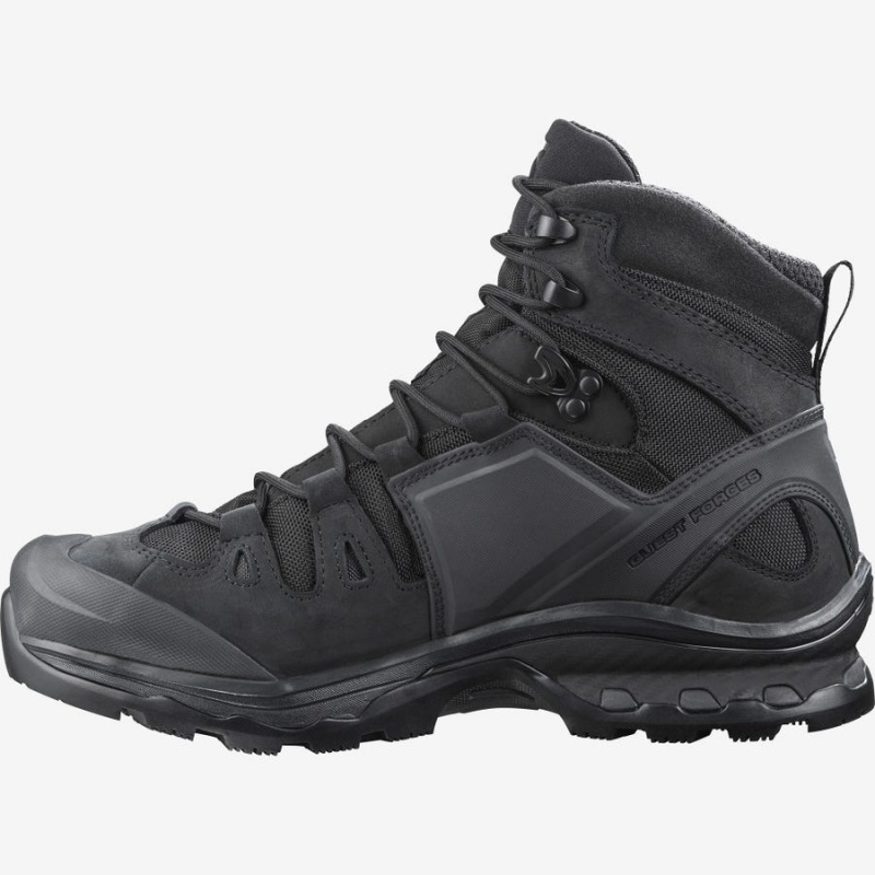 Men's Salomon QUEST 4D GORE-TEX FORCES 2 EN Boots Black | UAE3367SGL