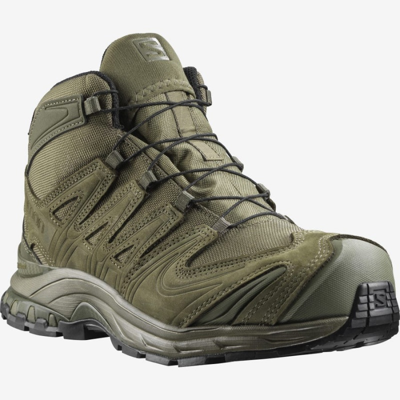 Men's Salomon XA FORCES MID EN Boots Green | UAE3370GSO