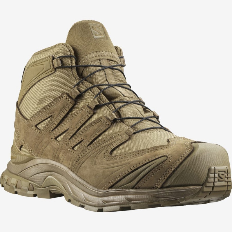 Men's Salomon XA FORCES MID GORE-TEX Boots Brown | UAE3355NWY