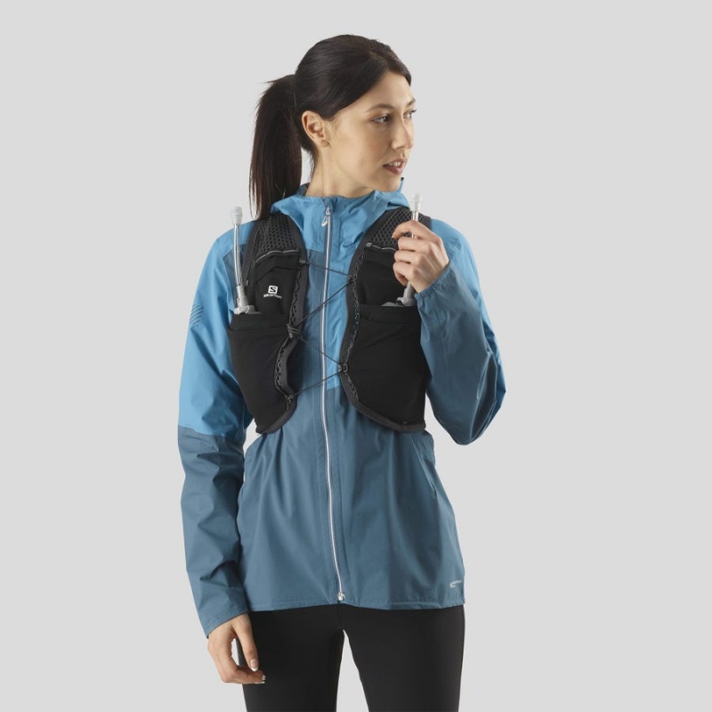 Women's Salomon ACTIVE SKIN 8 Running Packs Black | UAE2278MQZ