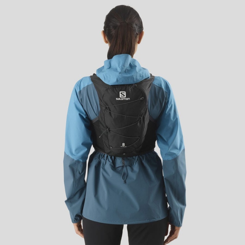 Women's Salomon ACTIVE SKIN 8 Running Packs Black | UAE2275VRW