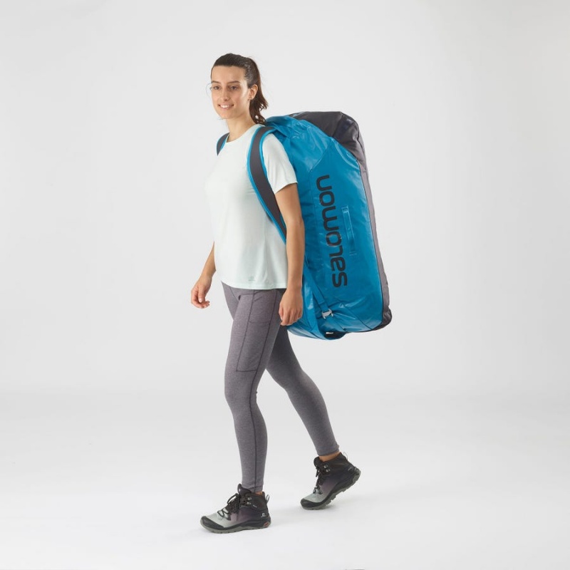 Women's Salomon OUTLIFE DUFFEL 100 Bags Blue | UAE2197HAP