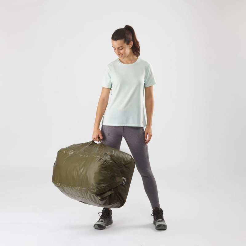 Women's Salomon OUTLIFE DUFFEL 100 Bags Olive | UAE2200LIS