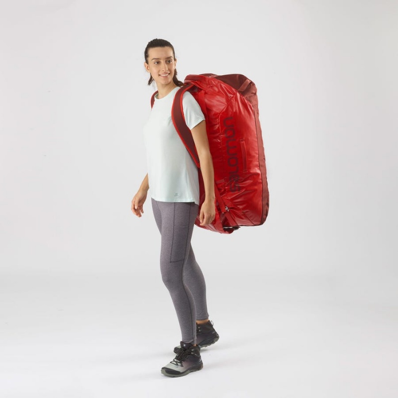 Women's Salomon OUTLIFE DUFFEL 100 Bags Red | UAE2199KOR